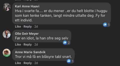 Skjermdump av Dagbladets Facebook-side