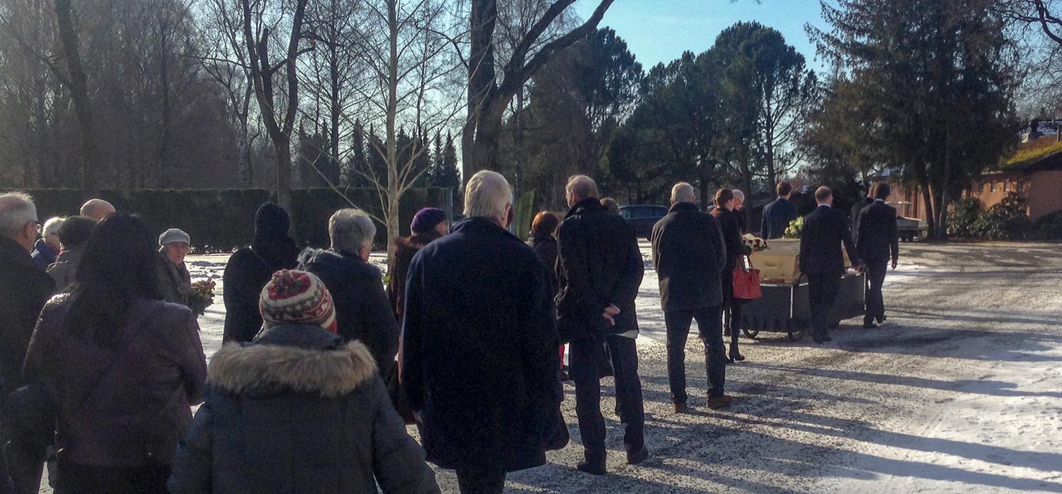 Randis begravelse, Vestre Gravlund 26. februar 2016.